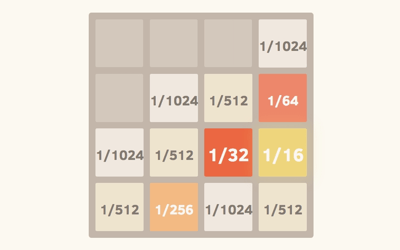 2048 with Fractions