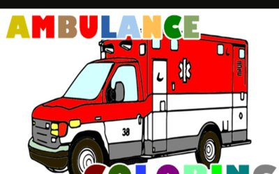 Ambulance Trucks Coloring