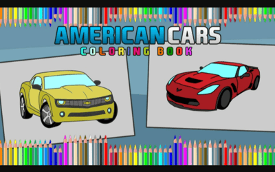 American Cars Coloring Book