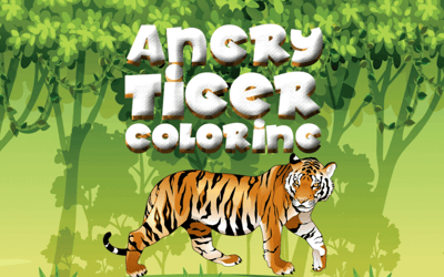 Angry Tiger Coloring