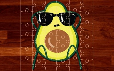 Avocado Puzzle Time