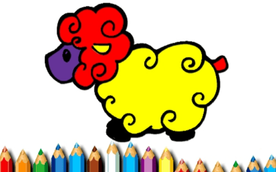 Baby Sheep Coloring Book