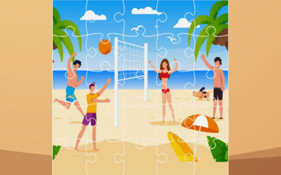 Beach Volley Ball Jigsaw