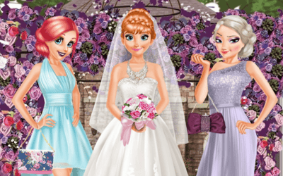 Bride and Bridesmaids Dress up