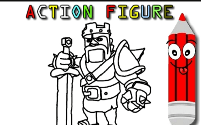 BTS Action Figure Coloring Book