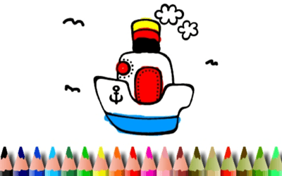 BTS Boat Coloring Book