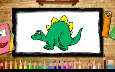 BTS Dinosaur Coloring Book