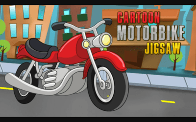 Cartoon Motorbike Jigsaw