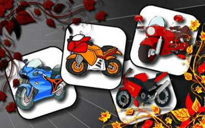 Cartoon Motorbikes Memory