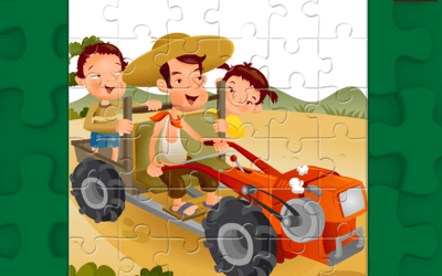 Cartoon Tractor Puzzle