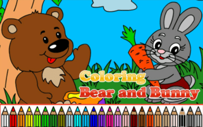 Coloring Bear and Bunny