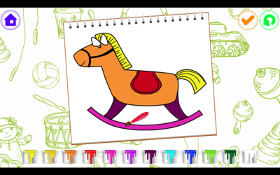 Coloring Book Toy Shop