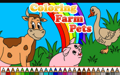 Coloring Farm Pets