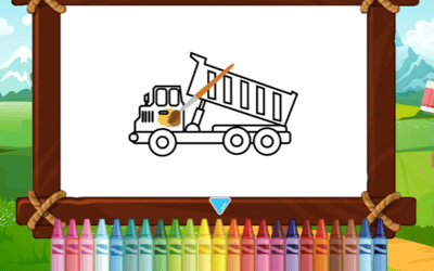 Construction Trucks Coloring