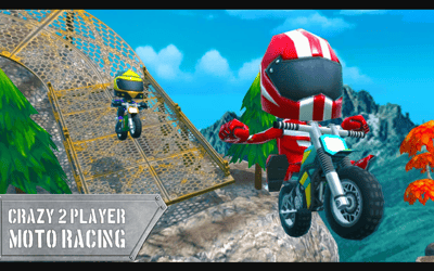 Crazy 2 Player Moto Racing