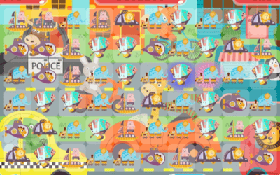 Cute Animal Ride Match 3