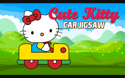 Cute Kitty Car Jigsaw