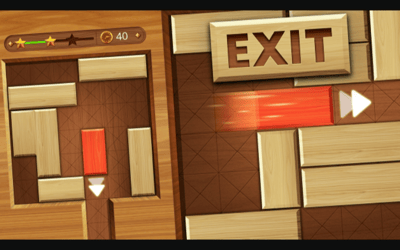 EXIT: unblock red wood block