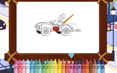 Fast Racing Cars Coloring