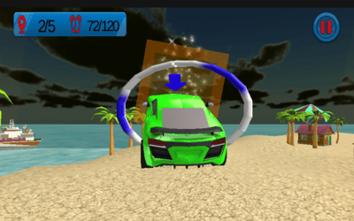 Floating Water Surfer Car Driving : Beach Racing