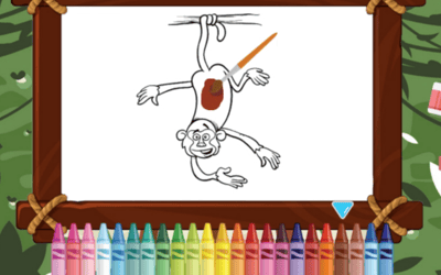 Funny Monkeys Coloring