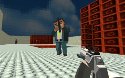 GunGame shooting warfare blocky gangster