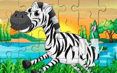 Happy Animals Jigsaw Game