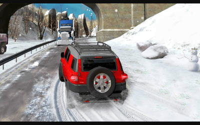 Heavy Jeep Winter Driving