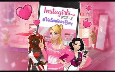 Instagirls Valentines Dress Up