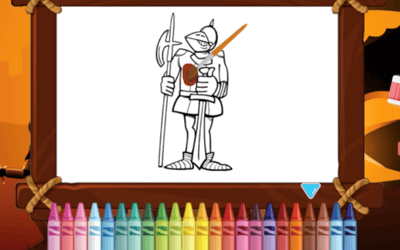 Knight War Coloring