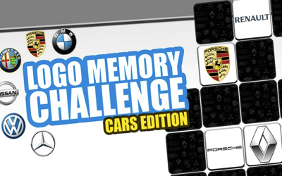 Logo Memory Challenge - Cars Edition