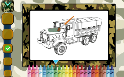 Military Trucks Coloring