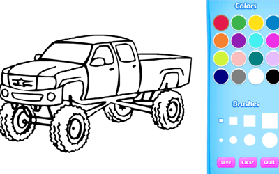 Monster Truck Coloring Book