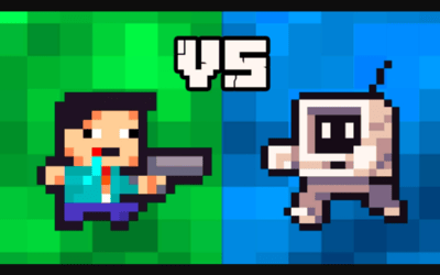 Noob Super Agent vs Robots