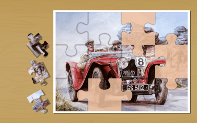 Painting Vintage Cars Jigsaw Puzzle 2