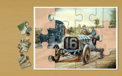 Painting Vintage Cars Jigsaw Puzzle