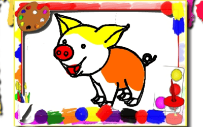 Pigs Coloring Book