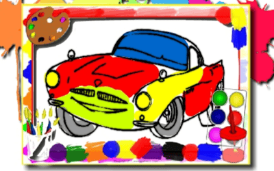 Racing Cars Coloring Book