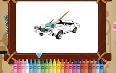 Retro Cars Coloring