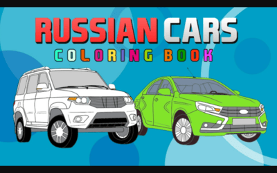 Russian Cars Coloring Book