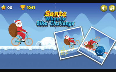 Santa Wheelie Bike Challenge