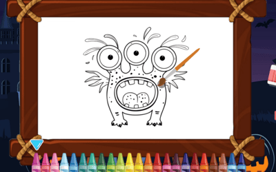 Scary Monsters Coloring