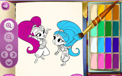 Shimmer and Shine Coloring Book