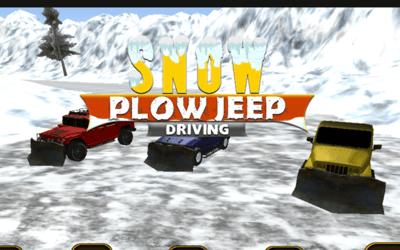 Snow Plow Jeep Driving