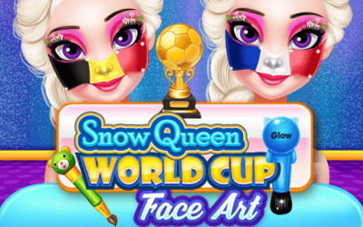 Snow Queen World Cup Face Art