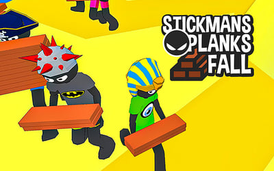 Stickman Planks Fall