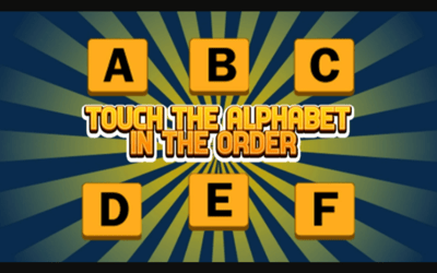 Touch The Alphabet In The Order