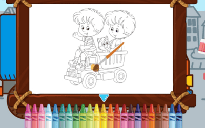 Toy Trucks Coloring