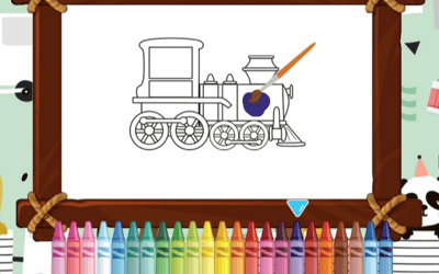 Trains For Kids Coloring