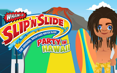 Wham-o Slip 'n Slide Party in Hawaii